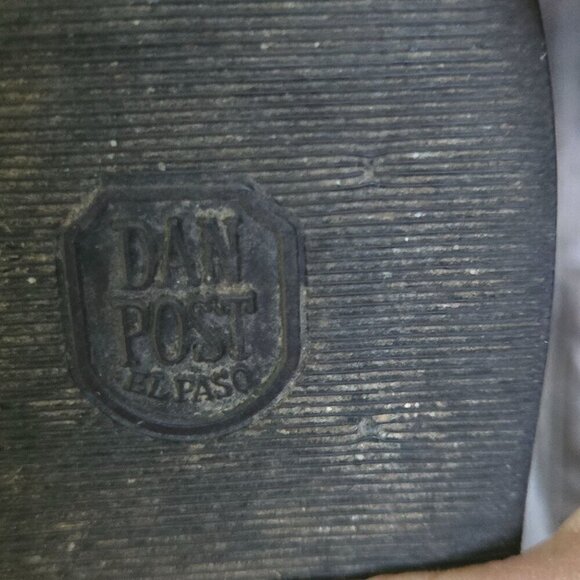 Dan Post Milwaukee Dark Cherry Burgundy Leather Embroidered Cowboy Boots Size 10 - Picture 8 of 9